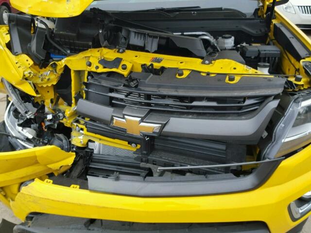 1GCHTCE37F1240504 - 2015 CHEVROLET COLORADO Z YELLOW photo 7