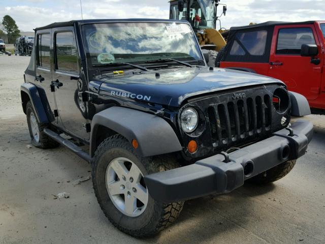 1C4HJWEGXDL639435 - 2013 JEEP WRANGLER U BLACK photo 1