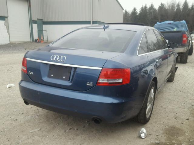 WAUDT74FX5N055319 - 2005 AUDI A6 3.2 QUA BLUE photo 4