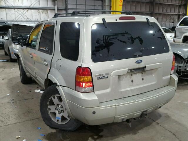 1FMCU94175KA47591 - 2005 FORD ESCAPE LIM BEIGE photo 3