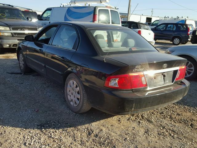 KNAGD126665455227 - 2006 KIA OPTIMA LX BLACK photo 3