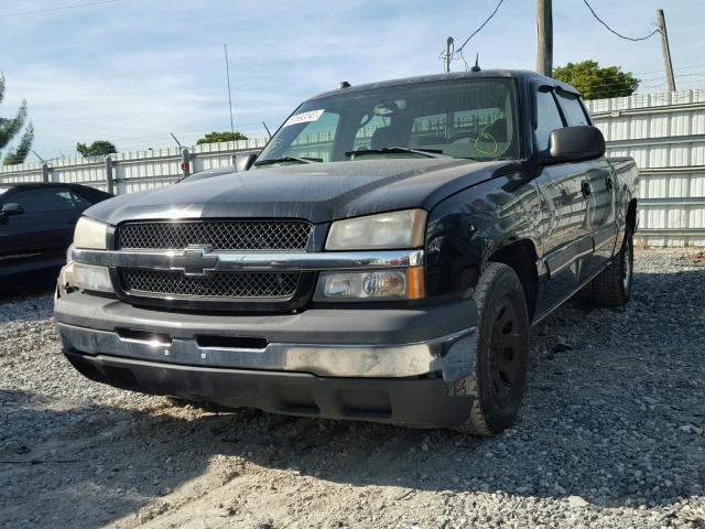 2GCEC13T651398478 - 2005 CHEVROLET SILVERADO BLACK photo 2