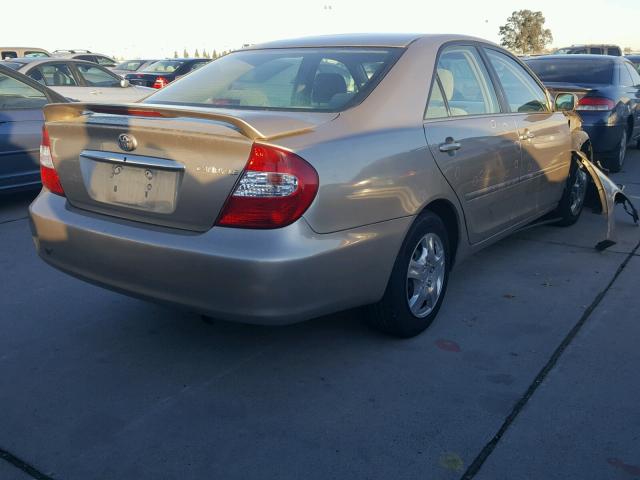 4T1BE32K93U165306 - 2003 TOYOTA CAMRY LE ოქროსფერი ფოტო 4