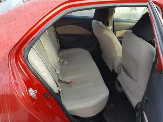 JTDBT923971082956 - 2007 TOYOTA YARIS RED photo 6