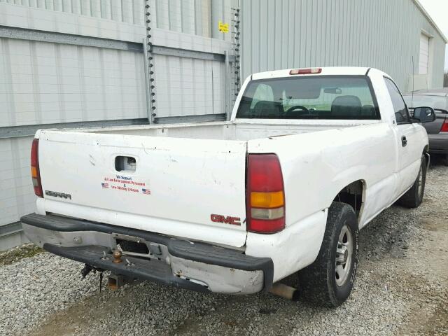 1GTEC14WX1Z183521 - 2001 GMC NEW SIERRA WHITE photo 4