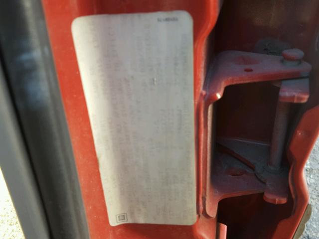 1GKCS13W6R0522551 - 1994 GMC S15 JIMMY RED photo 10