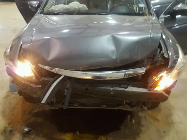 1HGCP2F87CA138846 - 2012 HONDA ACCORD EXL GRAY photo 7