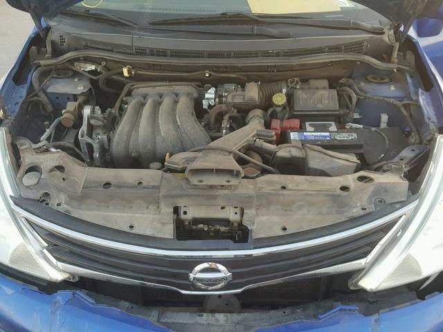 3N1BC1CP6CK814362 - 2012 NISSAN VERSA S BLUE photo 7