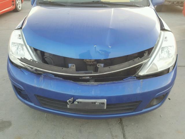 3N1BC1CP6CK814362 - 2012 NISSAN VERSA S BLUE photo 9