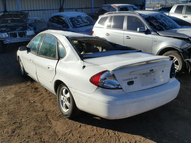 1FAFP53UX7A122649 - 2007 FORD TAURUS SE WHITE photo 3