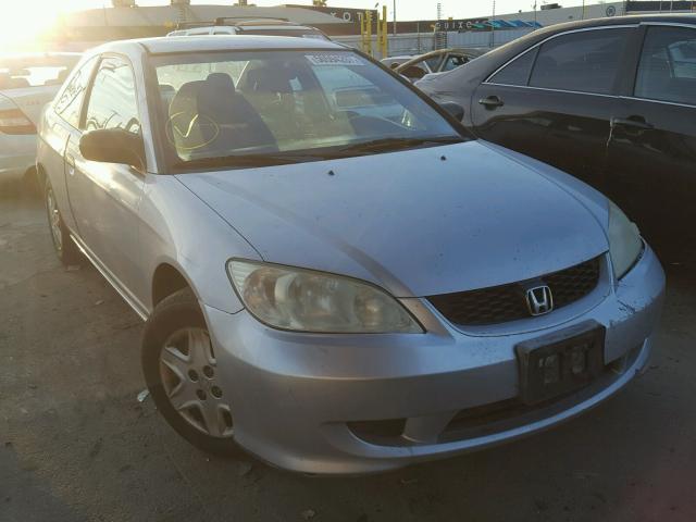 1HGEM22315L019287 - 2005 HONDA CIVIC DX V SILVER photo 1