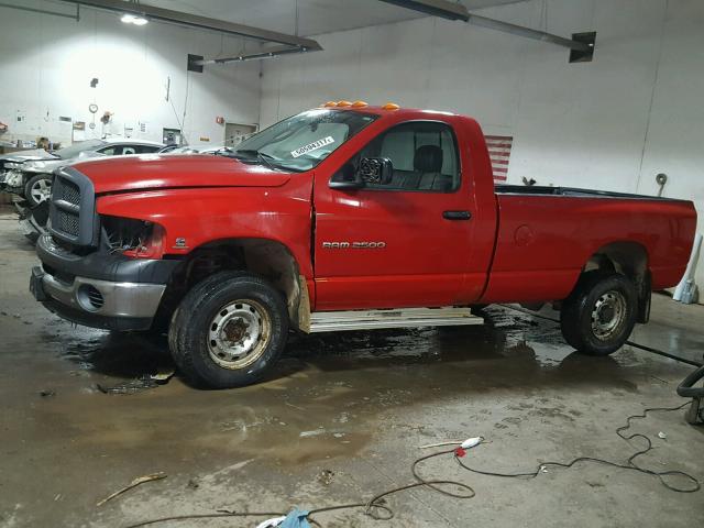 3D7KU26623G719924 - 2003 DODGE RAM 2500 S RED photo 2