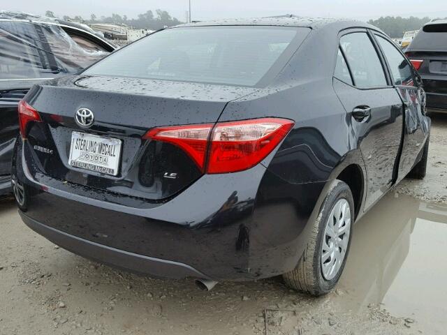 5YFBURHE0JP770420 - 2018 TOYOTA COROLLA L BLACK photo 4