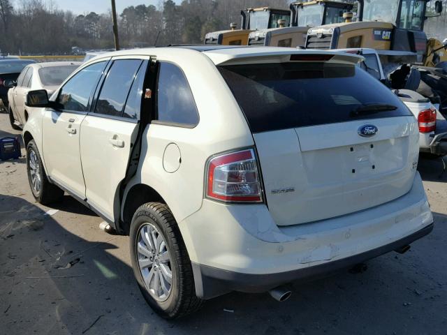 2FMDK49C97BB36017 - 2007 FORD EDGE SEL P CREAM photo 3