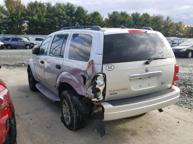 1D4HB58D25F518488 - 2005 DODGE DURANGO LI SILVER photo 3