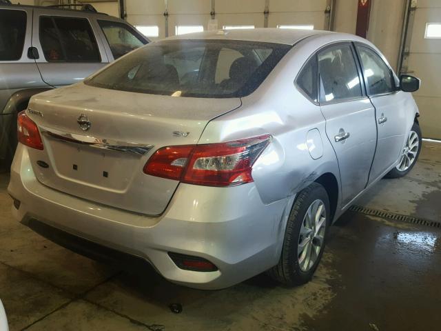 3N1AB7AP1HY331399 - 2017 NISSAN SENTRA S SILVER photo 4