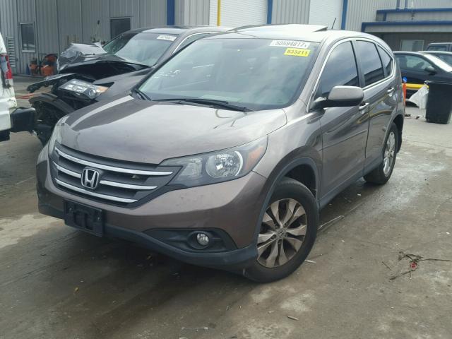 3CZRM3H5XEG700778 - 2014 HONDA CR-V EX BROWN photo 2