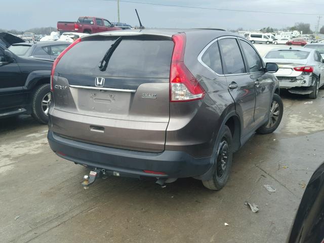 3CZRM3H5XEG700778 - 2014 HONDA CR-V EX BROWN photo 4