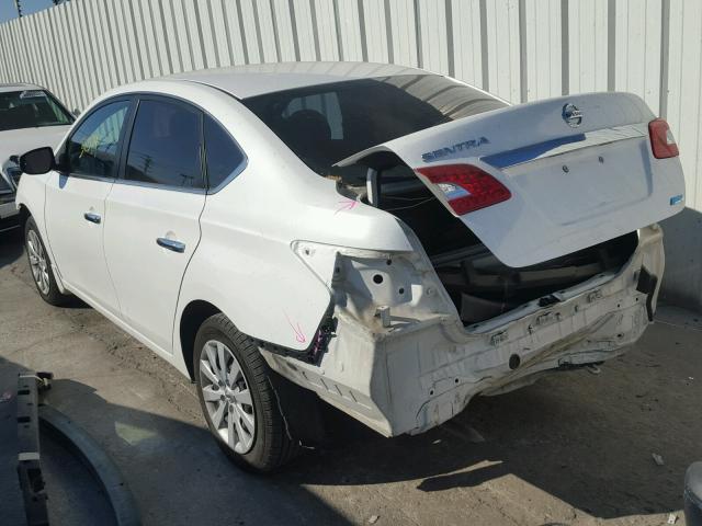 3N1AB7AP6EL689056 - 2014 NISSAN SENTRA S WHITE photo 3