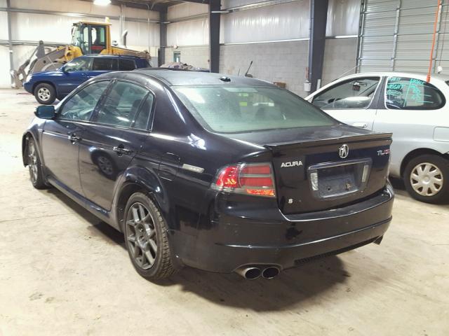 19UUA76588A045673 - 2008 ACURA TL TYPE S BLACK photo 3