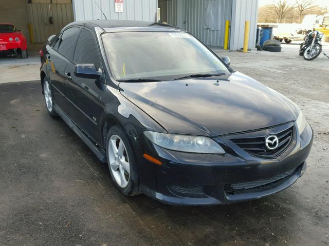 1YVHP84D755M38819 - 2005 MAZDA 6 S BLACK photo 1