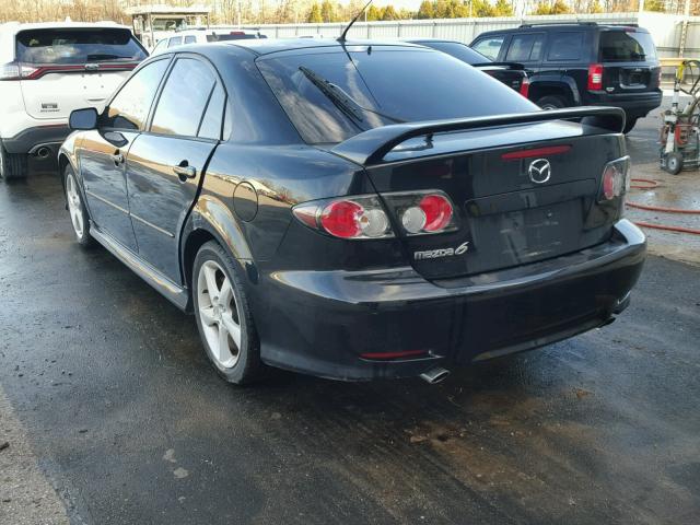 1YVHP84D755M38819 - 2005 MAZDA 6 S BLACK photo 3