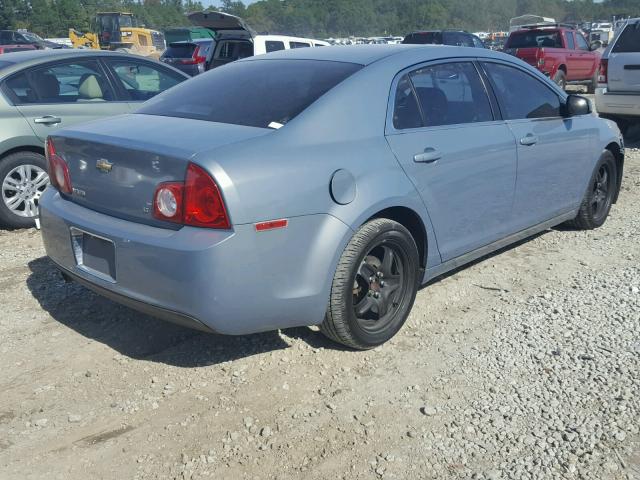 1G1ZH57B694268344 - 2009 CHEVROLET MALIBU 1LT BLUE photo 4