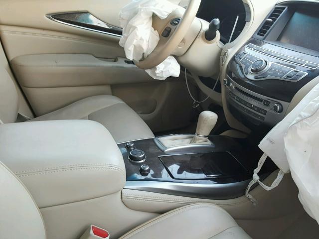 5N1AL0MM8EC538701 - 2014 INFINITI QX60 WHITE photo 5