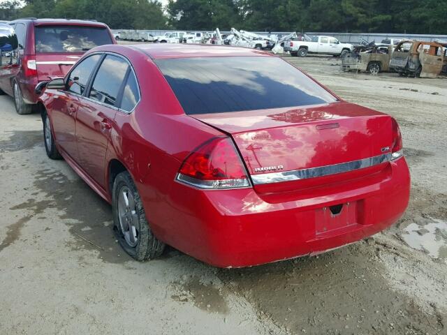 2G1WA5EK4A1122258 - 2010 CHEVROLET IMPALA LS RED photo 3