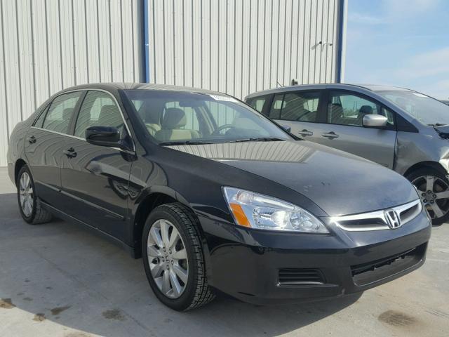 1HGCM66407A054757 - 2007 HONDA ACCORD SE BLACK photo 1