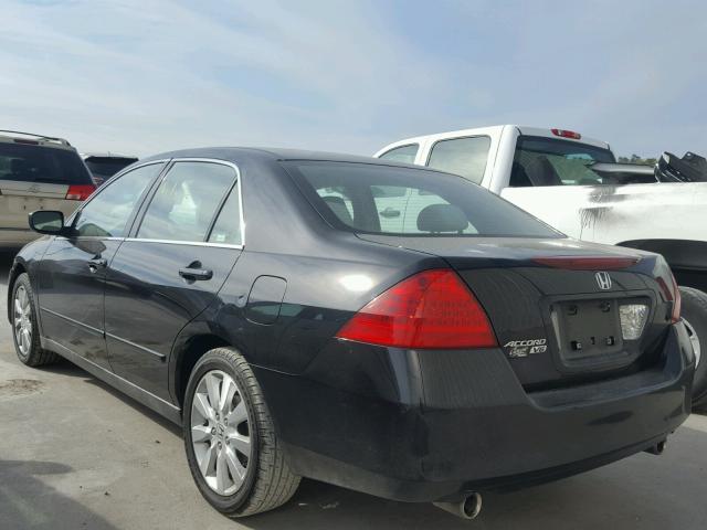 1HGCM66407A054757 - 2007 HONDA ACCORD SE BLACK photo 3