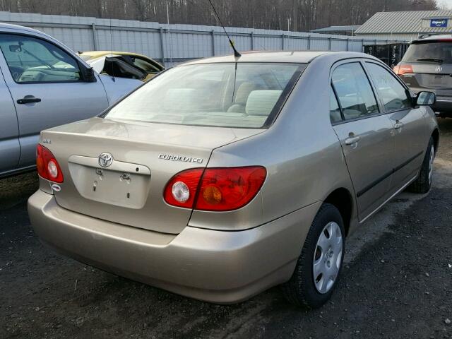 2T1BR32E44C306445 - 2004 TOYOTA COROLLA CE TAN photo 4