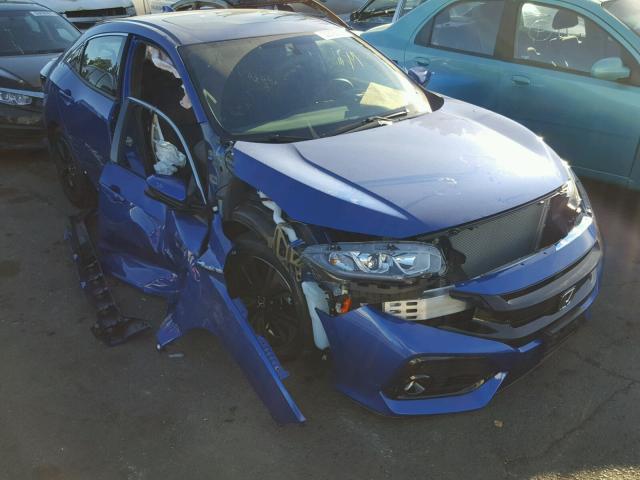 SHHFK7H50JU402714 - 2018 HONDA CIVIC EX ლურჯი ფოტო 1