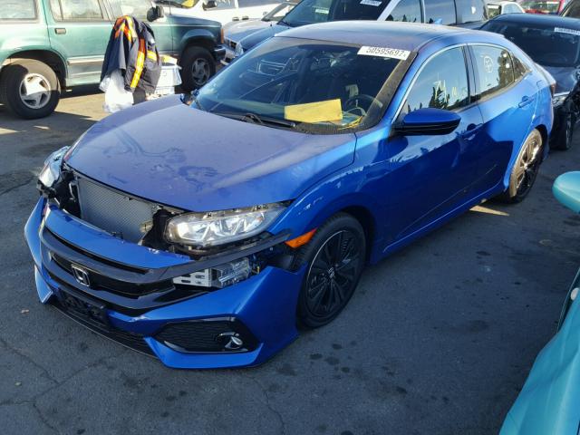 SHHFK7H50JU402714 - 2018 HONDA CIVIC EX BLUE photo 2