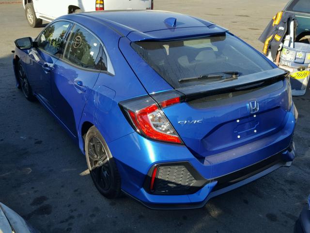 SHHFK7H50JU402714 - 2018 HONDA CIVIC EX BLUE photo 3