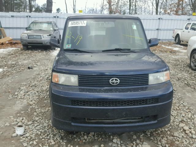 JTLKT334X54025542 - 2005 TOYOTA SCION XB BLUE photo 9