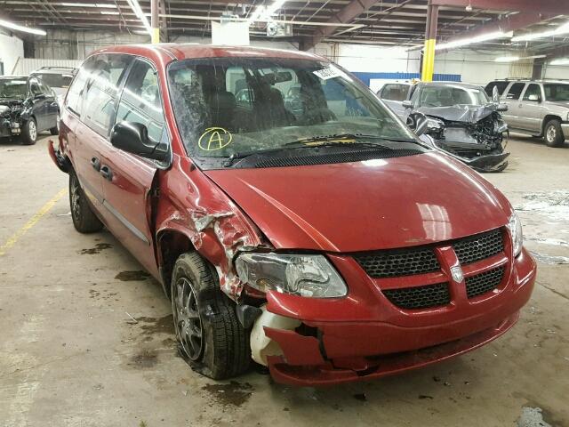 1B4GP24322B616197 - 2002 DODGE GRAND CARA BURGUNDY photo 1