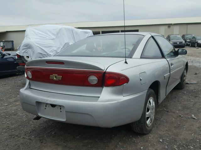 1G1JC12F947141674 - 2004 CHEVROLET CAVALIER SILVER photo 4