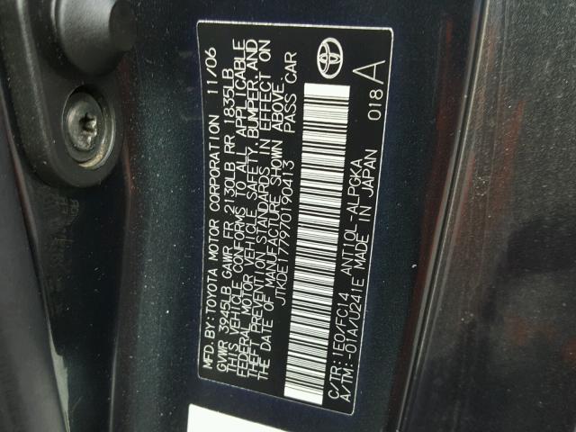 JTKDE177970190413 - 2007 TOYOTA SCION TC 灰色 照片 10