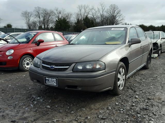 2G1WF52E429366902 - 2002 CHEVROLET IMPALA BROWN photo 2