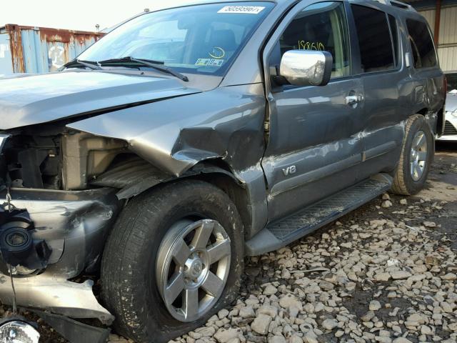 5N1BA08C27N707193 - 2007 NISSAN ARMADA SE TAN photo 9