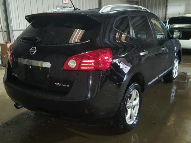 JN8AS5MVXBW308458 - 2011 NISSAN ROGUE S BLACK photo 4