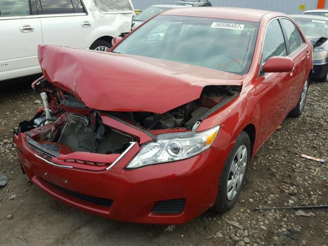 4T4BF3EK1BR197079 - 2011 TOYOTA CAMRY BASE RED photo 2