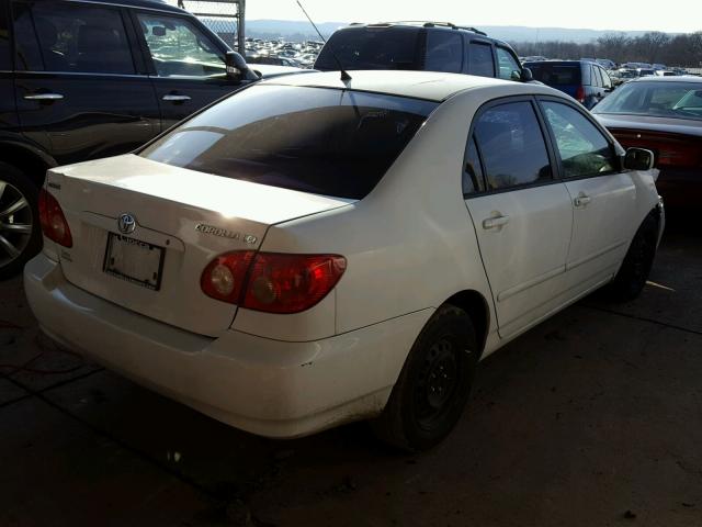 1NXBR32E35Z451377 - 2005 TOYOTA COROLLA CE WHITE photo 4