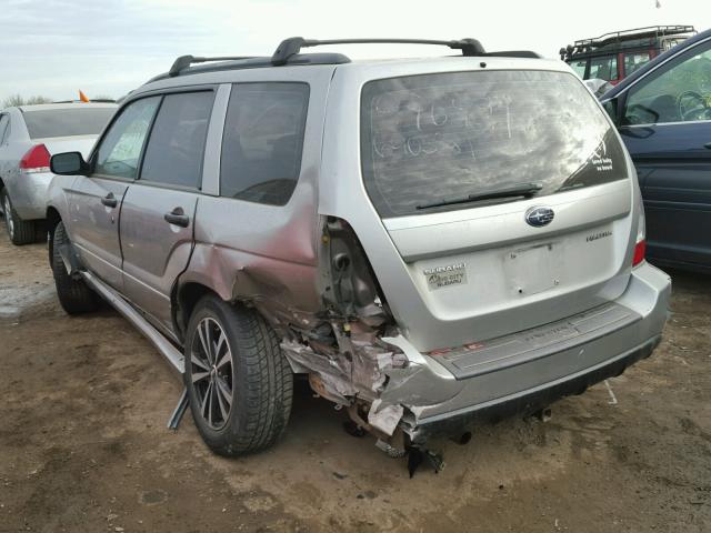 JF1SG63617H743145 - 2007 SUBARU FORESTER 2 SILVER photo 3