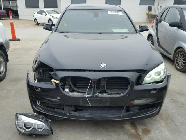 WBAYE8C52DD132487 - 2013 BMW 750LI BLACK photo 9