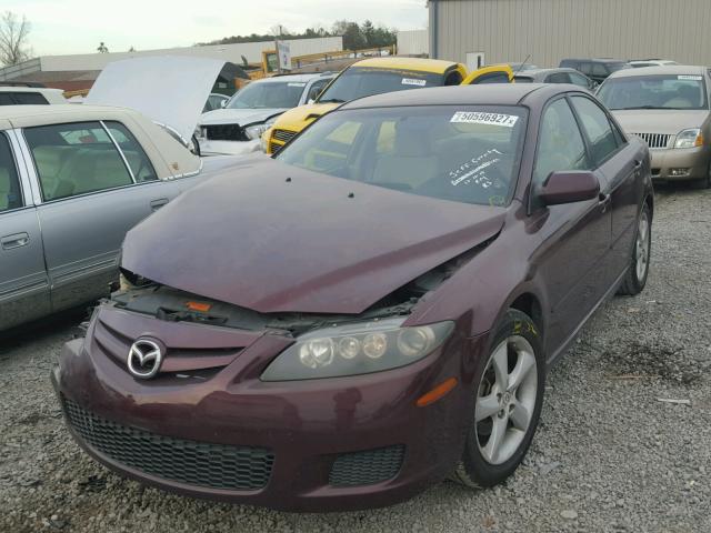 1YVHP80C785M18331 - 2008 MAZDA 6 I MAROON photo 2