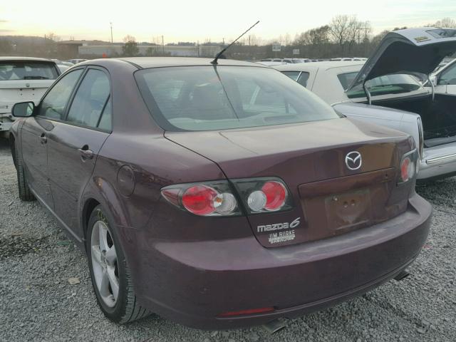 1YVHP80C785M18331 - 2008 MAZDA 6 I MAROON photo 3