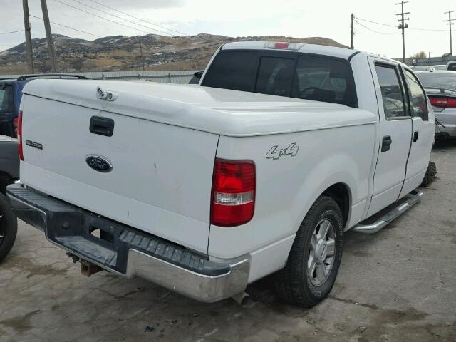 1FTPW14554FA05299 - 2004 FORD F150 SUPER WHITE photo 4