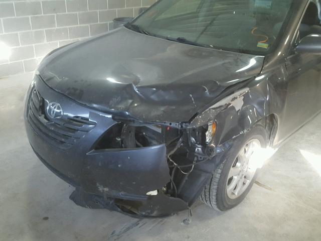 4T4BE46K59R062883 - 2009 TOYOTA CAMRY BASE GRAY photo 9